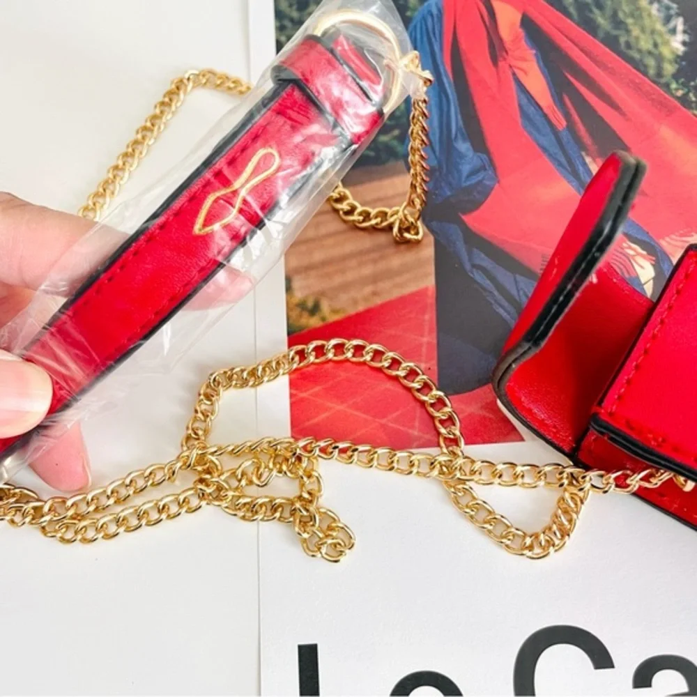 Christian Louboutin Lipstick Case with Crossbody Chain Holiday‎ Party